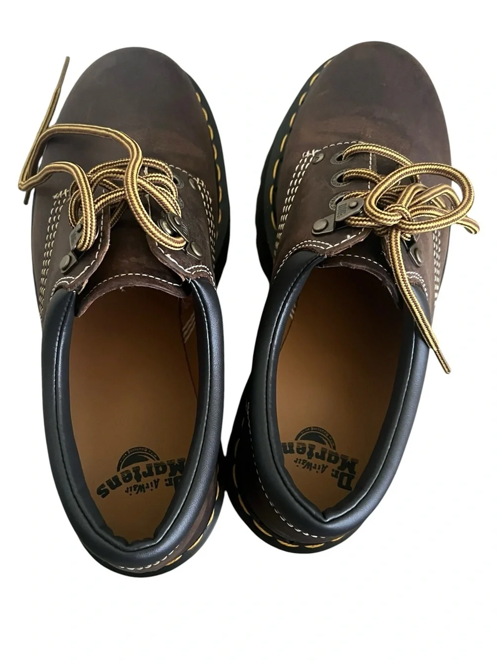Dr. Martens brown platform